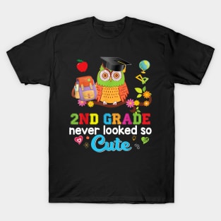 2nd Grade Never Looked So Cute Second Owl Back To School Kid T-Shirt